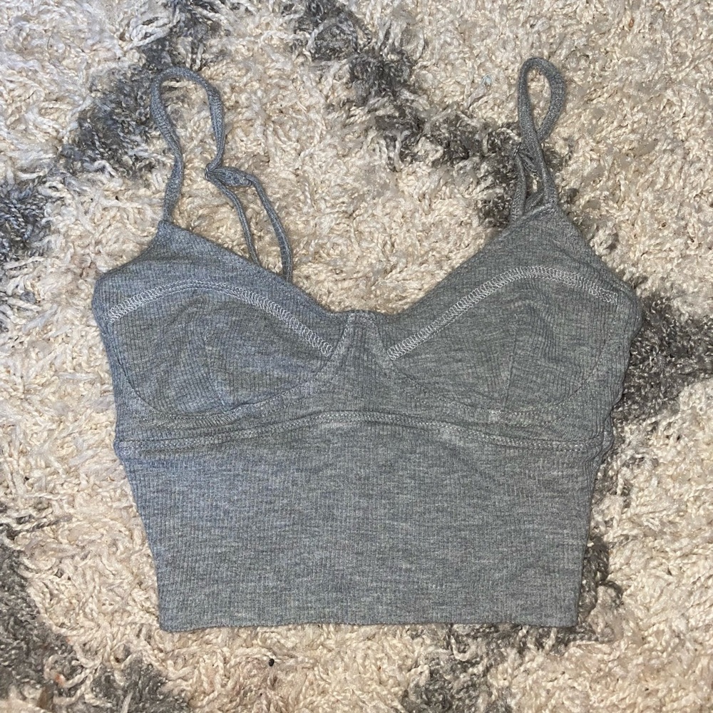 Grey gilly hicks crop tank